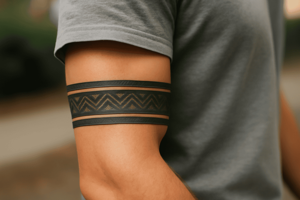 Illustration af armbånd tatovering