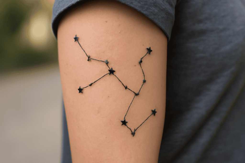 Illustration af constellation tattoo