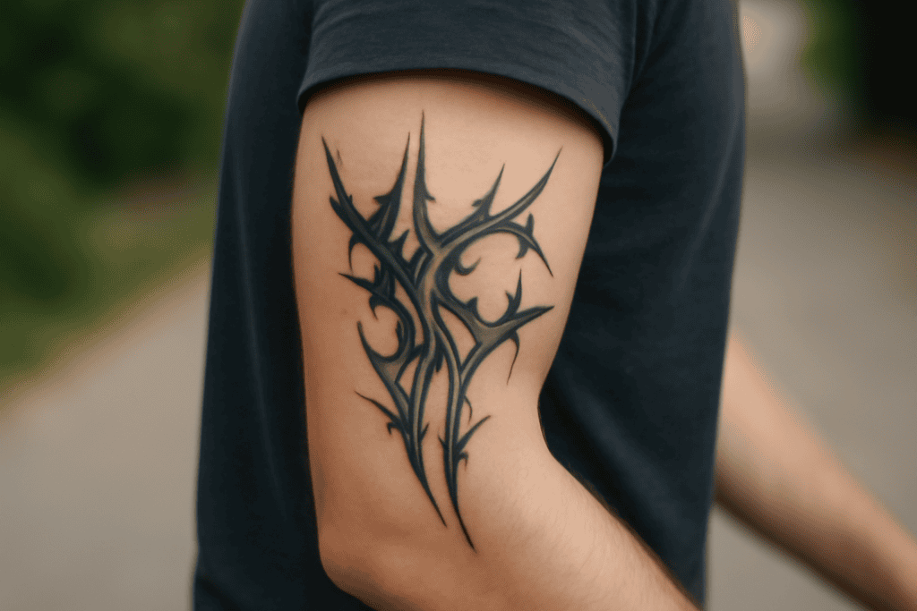 Illustration af cyber sigilism tattoo
