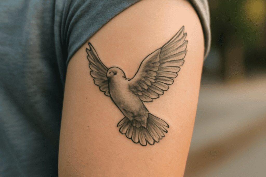 Illustration af due tatovering betydning