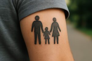 Illustration af familie symbol