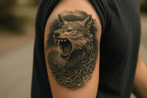 Illustration af fenris tattoo