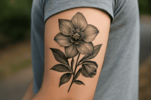 Illustration af fødselsblomst december