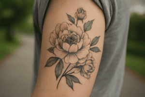 Illustration af fødselsblomst juni