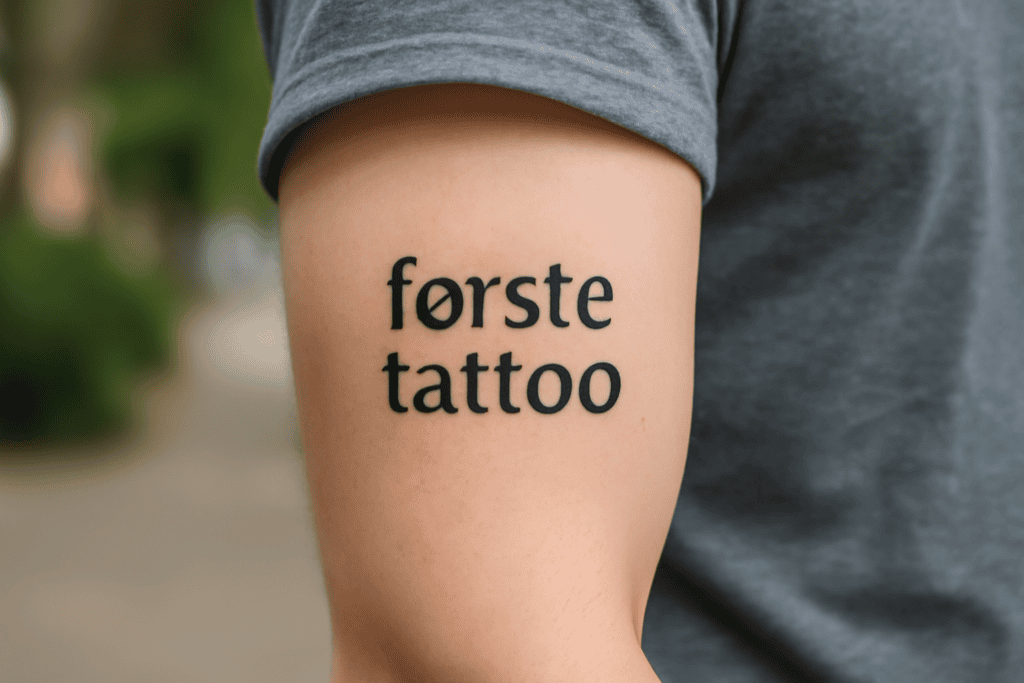 Illustration af første tattoo