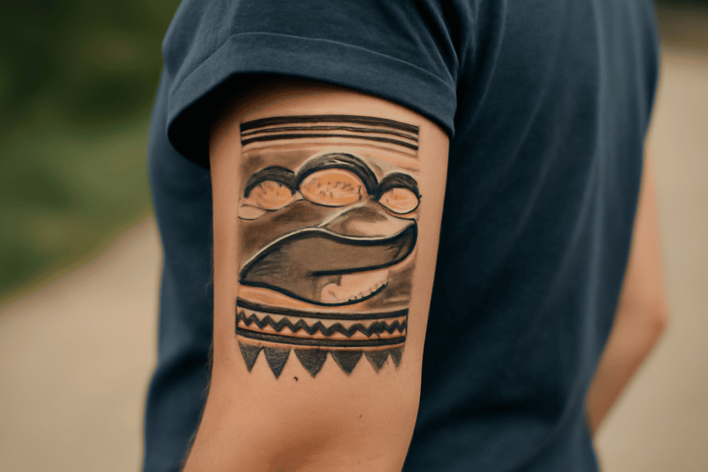 Illustration af grønlandsk tatovering betydning