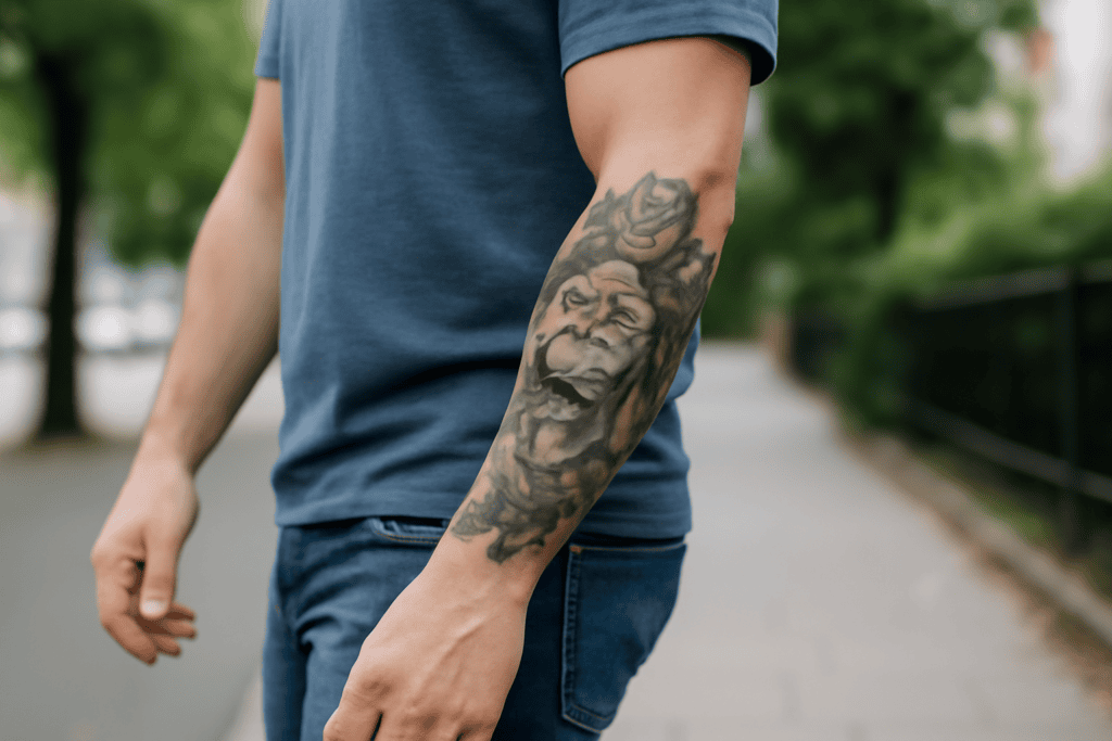 Illustration af hvad koster en heldags session tattoo