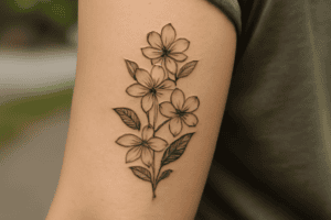 Illustration af jasmin tattoo