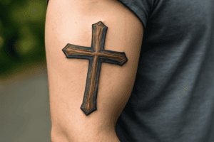 Illustration af kors tatovering betydning