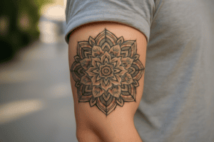 Illustration af mandala tattoo betydning