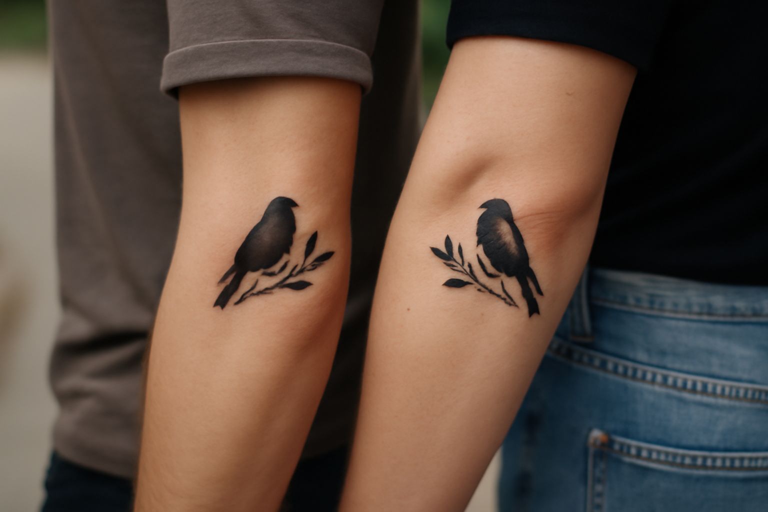 Illustration af matching tattoo