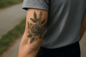 Illustration af nape tattoo