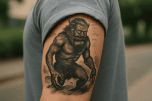 Illustration af rokke tattoo