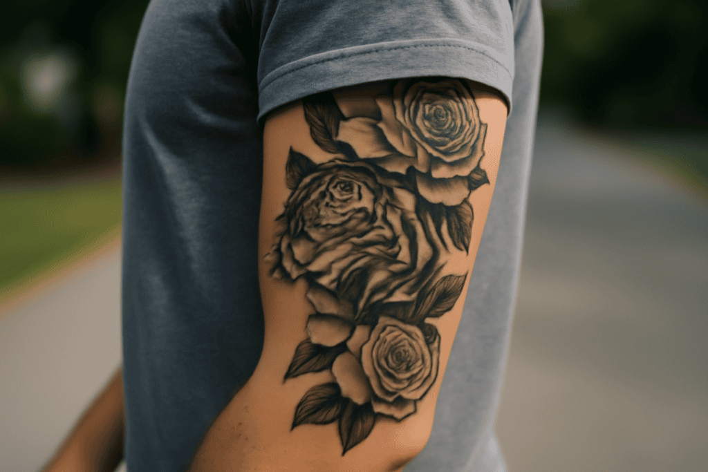 Illustration af side tattoo
