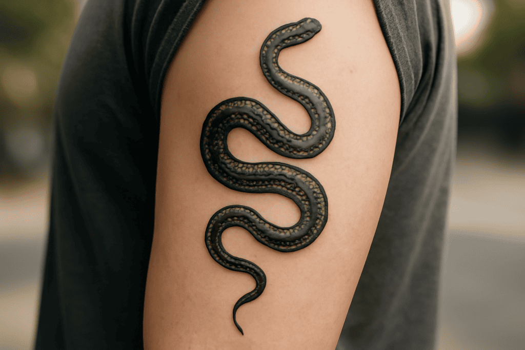 Illustration af slange symbol betydning
