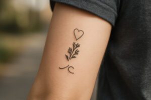 Illustration af små tatoveringer med mening