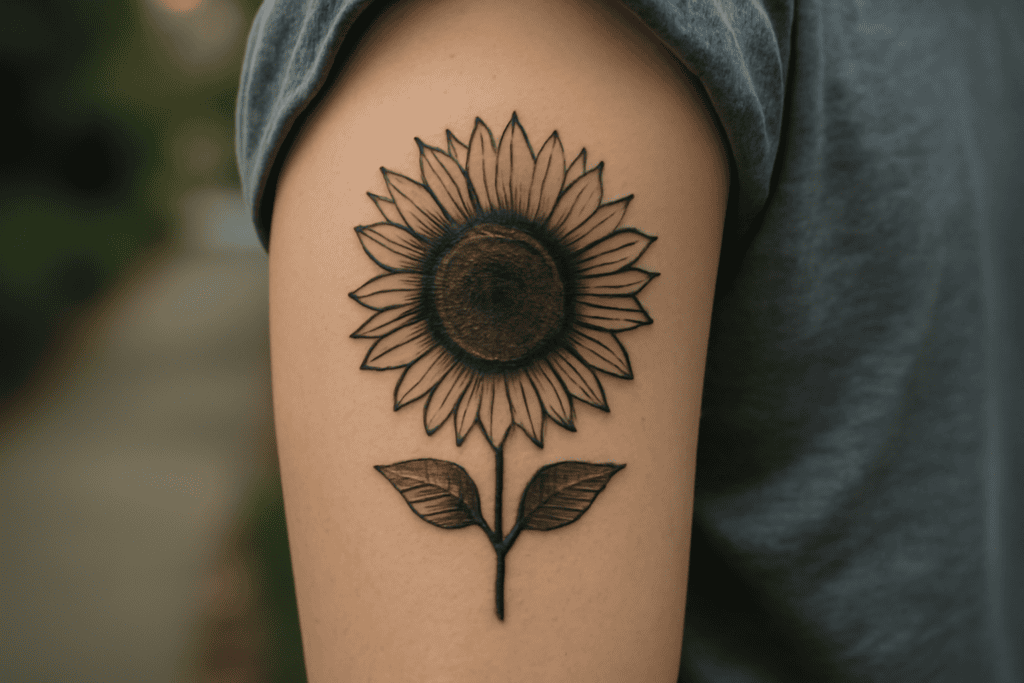 Illustration af solsikke symbol betydning