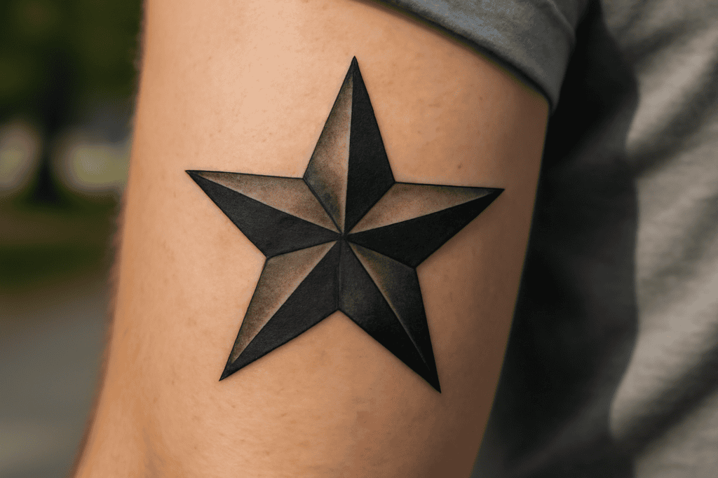 Illustration af stjerne tatovering