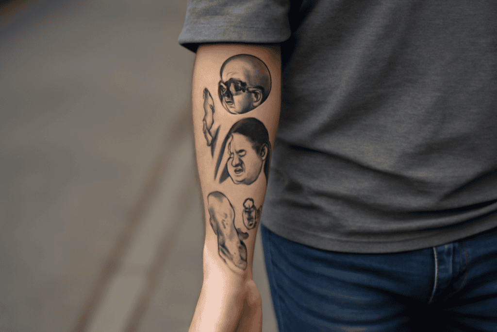 Illustration af symptomer blodforgiftning tatovering
