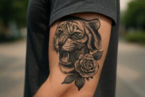 Illustration af tatovering på arm