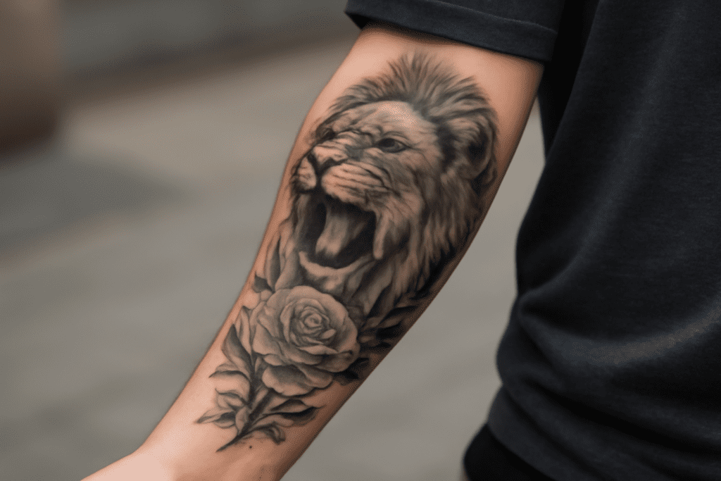 Illustration af tatovering underarm