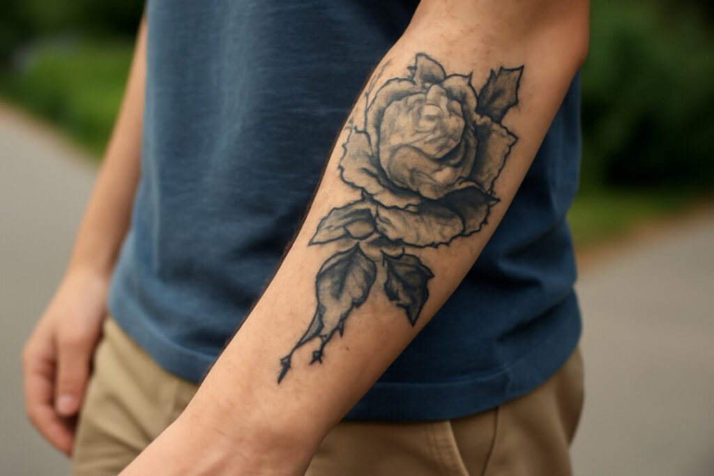 Illustration af tattoo skaller af