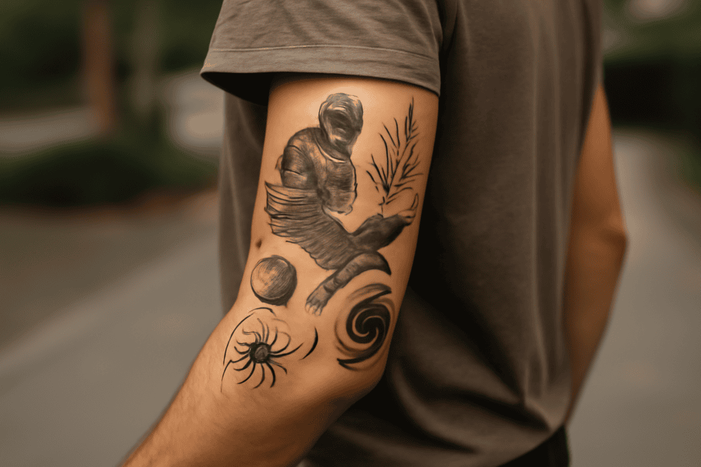 Illustration af tattoo trends 2026