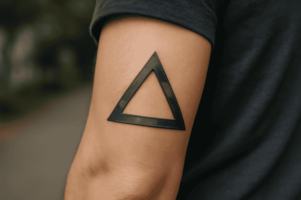 Illustration af trekant symbol betydning