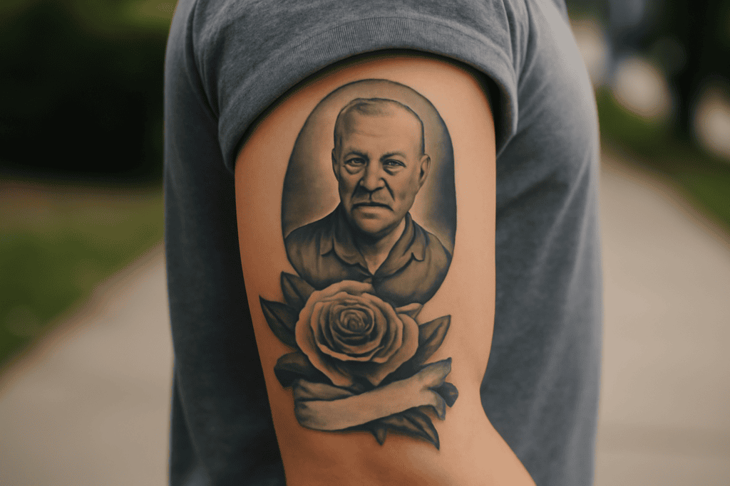 Illustration af tribute tattoo