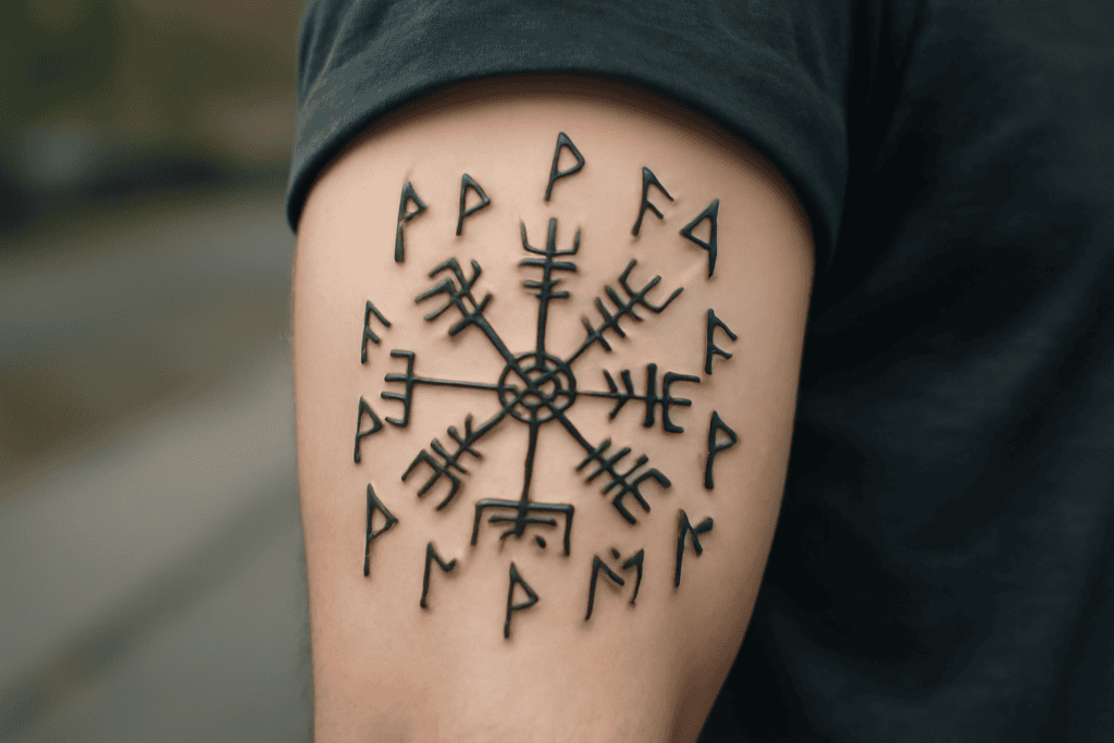Illustration af viking runer symboler