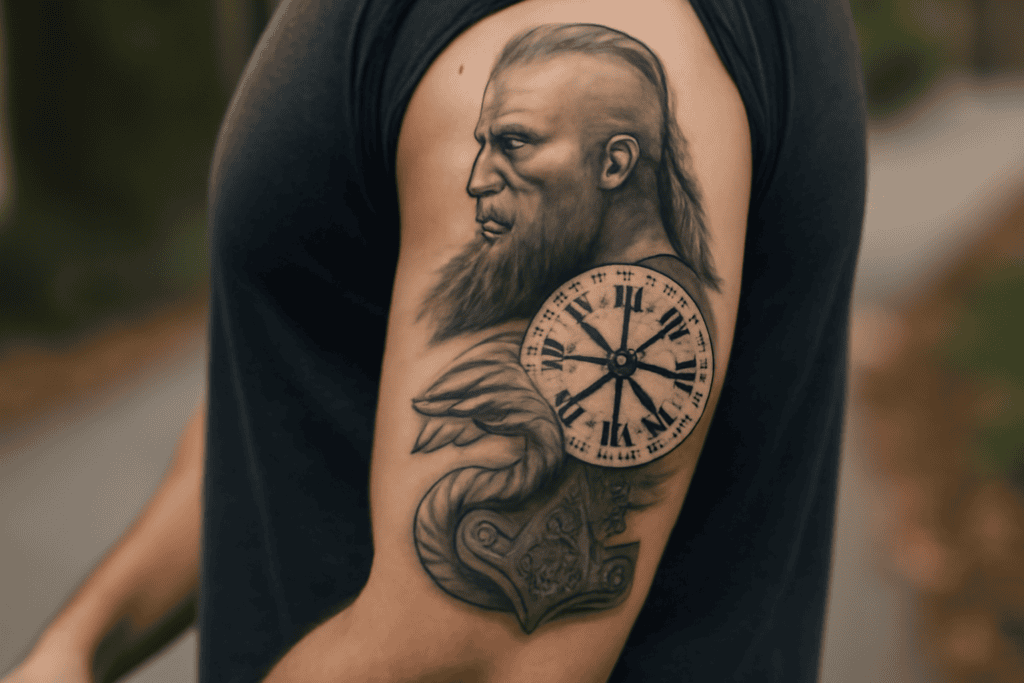 Illustration af viking tatovering betydning